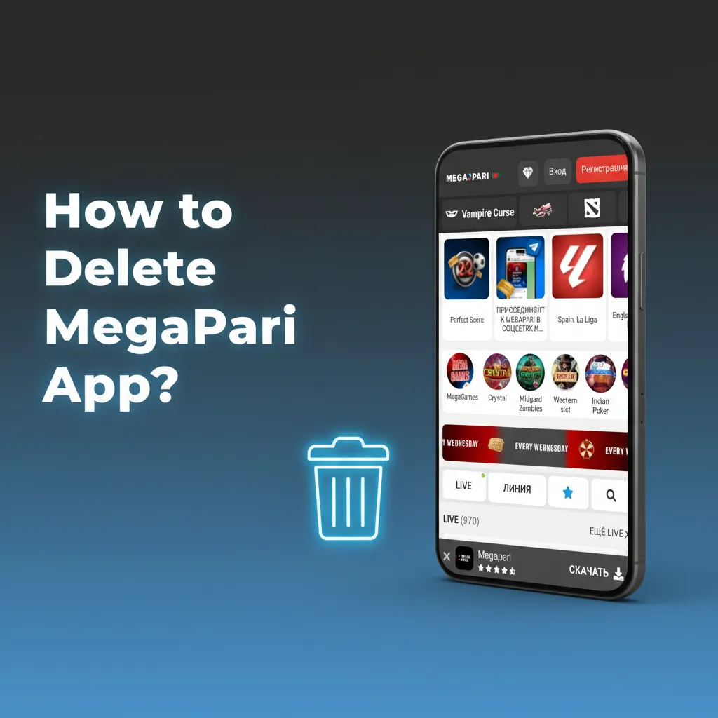 MegaPari removal: Android long‑press Uninstall; iOS PWA long‑press Remove; clear Safari data; reinstall from official site.