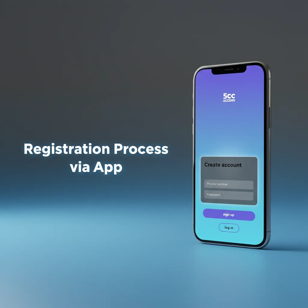 Mobile app sign-up: one-click, phone or email; PKR selection, phone confirm, KYC, deposit limits, fingerprint login.