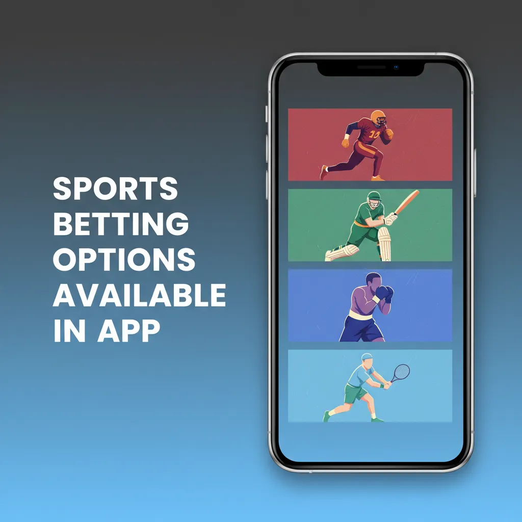 Sports betting app UI with live and pre-match markets; bottom menu to switch sports: cricket, football, kabaddi, esports.