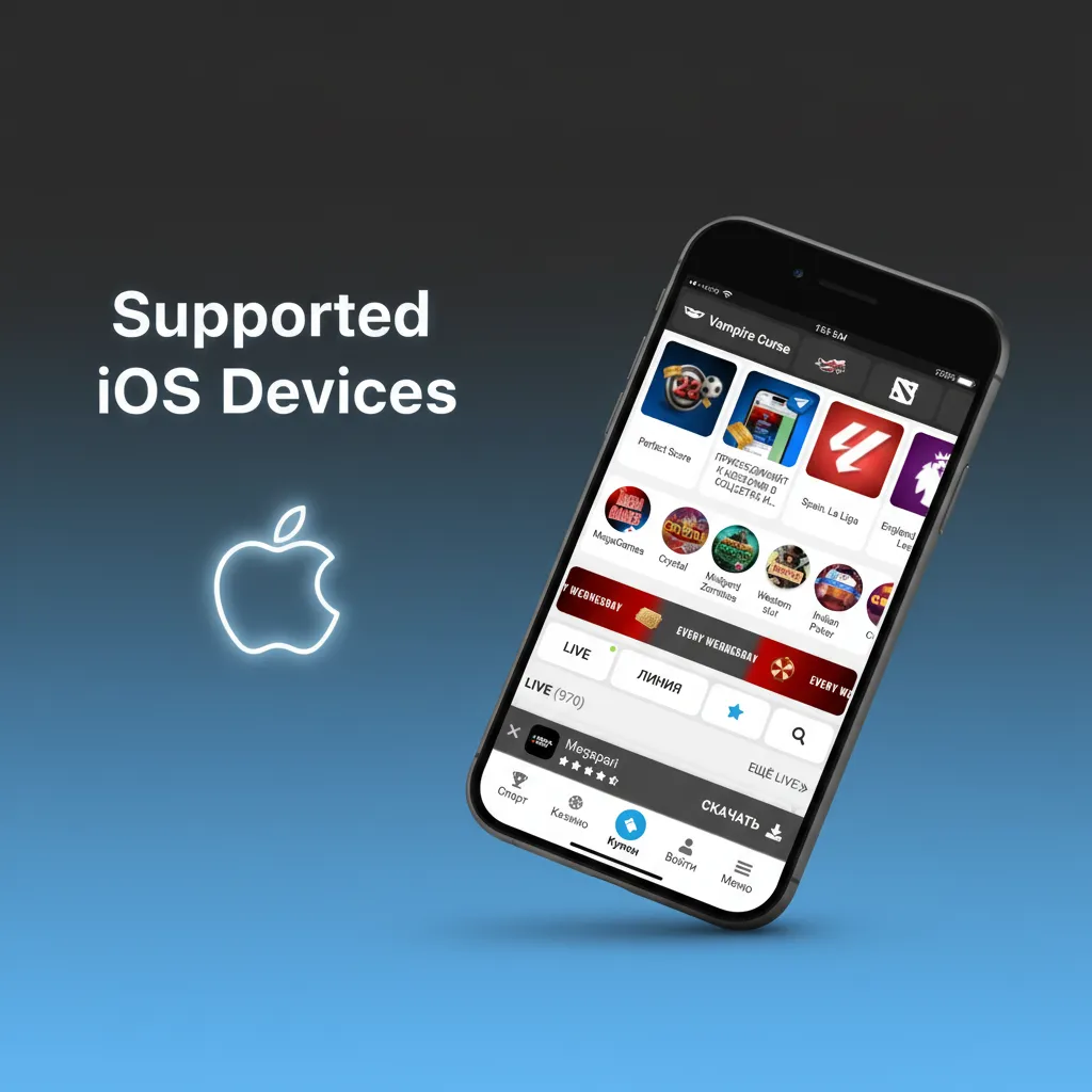 Supported iOS devices: iPhone 8/8 Plus, X/XS/XR, 11–15, SE 2/3; iPad Air 3+, iPad mini 5+, iPod touch 7; iOS 12+.