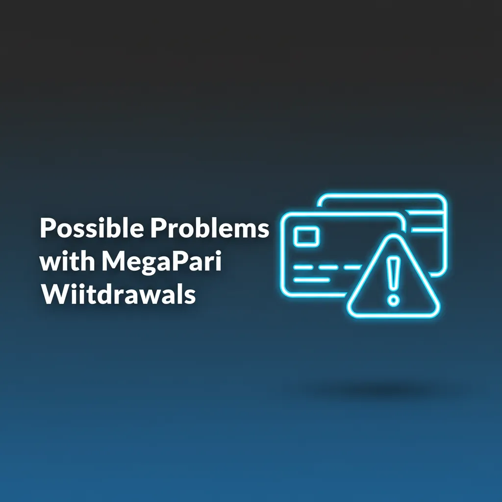 Infographic on MegaPari withdrawal issues for Indian users: KYC, name mismatch, limits, bonus, wrong UPI/bank, downtime.