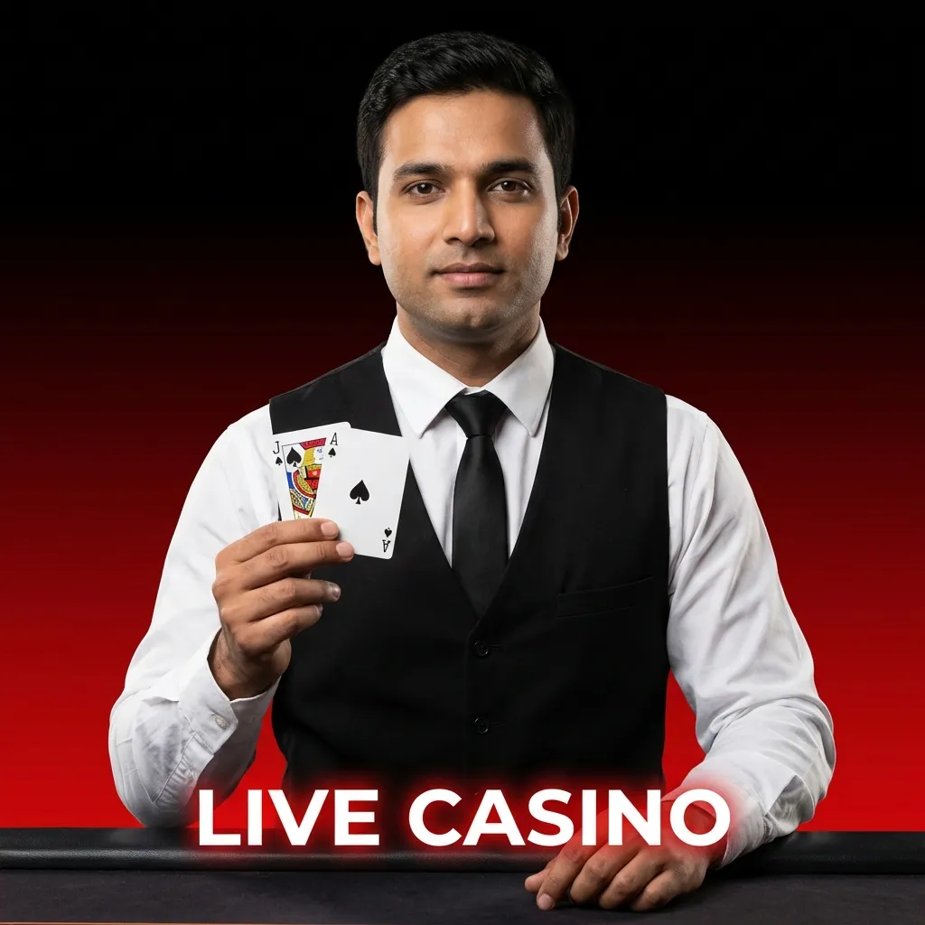 Live dealer casino streamed to screen with chat; Andar Bahar, Teen Patti, Roulette, Blackjack, Baccarat in India.