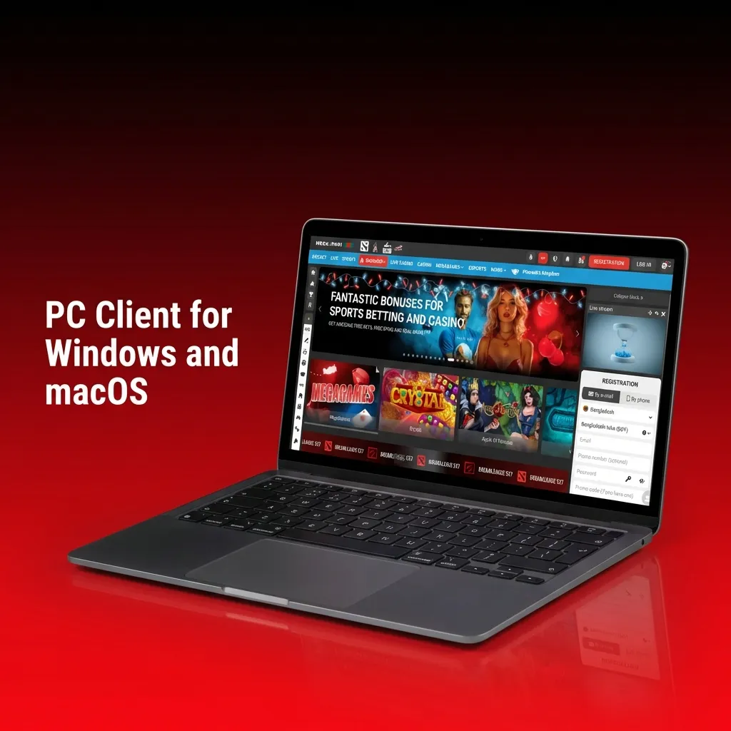 No separate desktop client required; place bets and play casino games in browser on Windows and macOS.