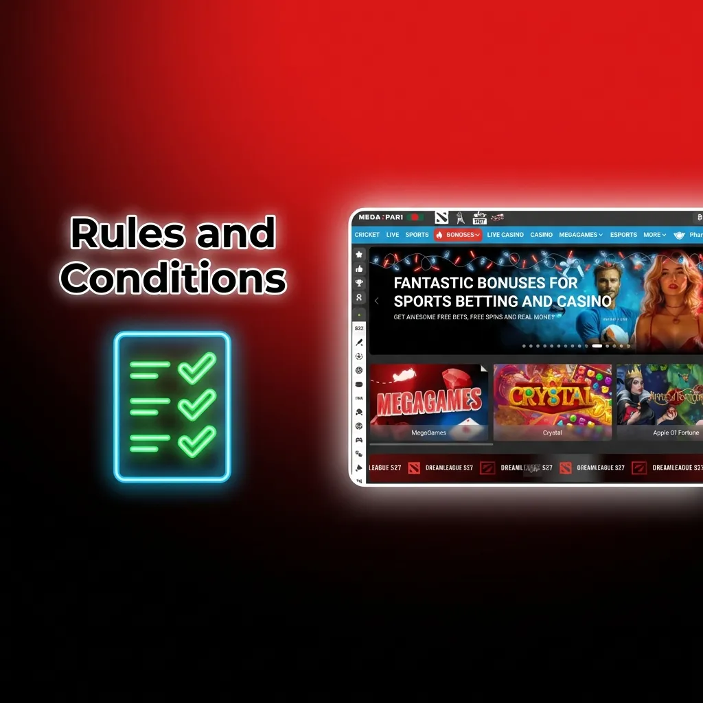 Rules and Conditions for India betting: 18+, one account, KYC before withdrawals, bonus wagering, anti-arbitrage.