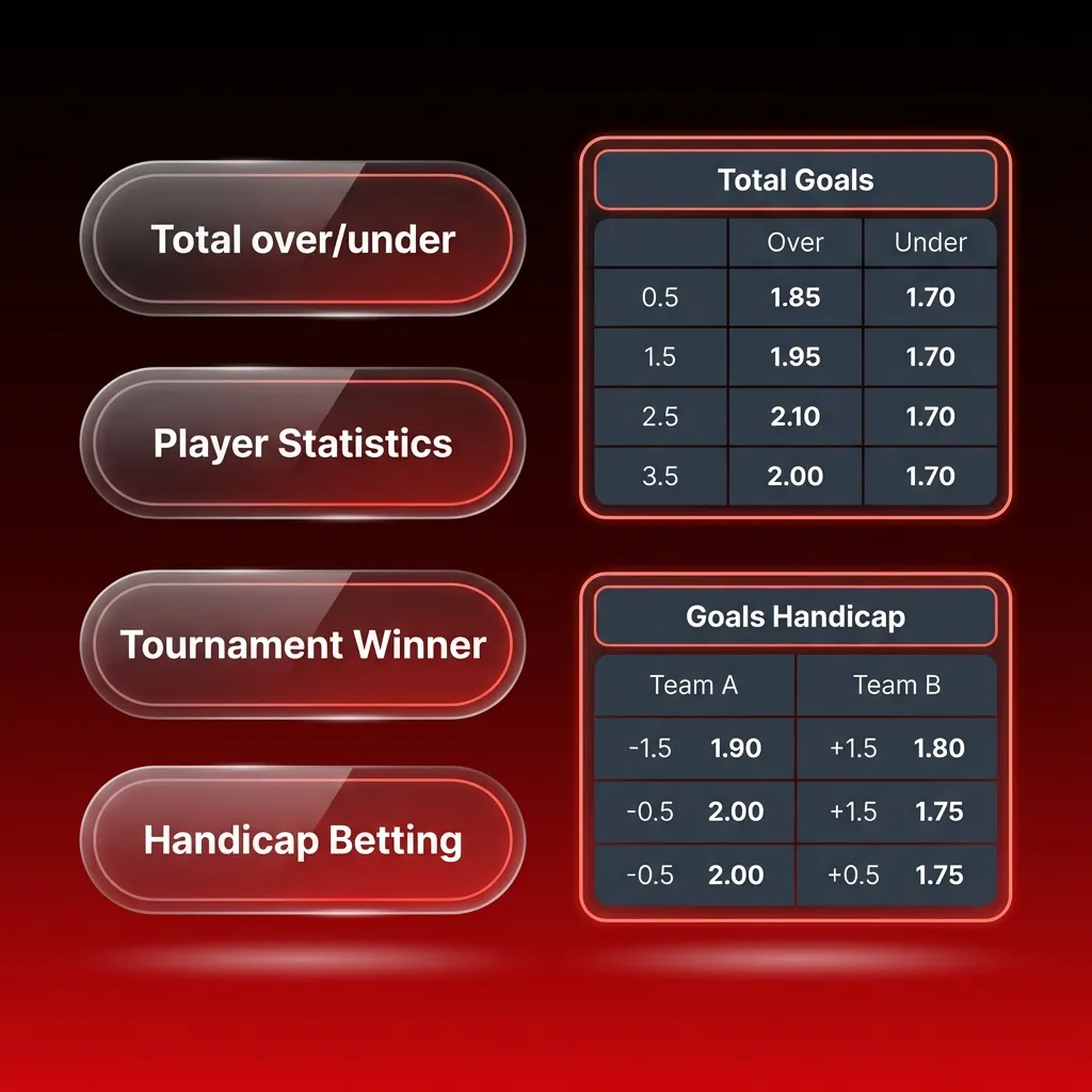 Types of Bets: Single—one pick; Express—multi picks, higher risk/return; System—combos can win if one leg loses.