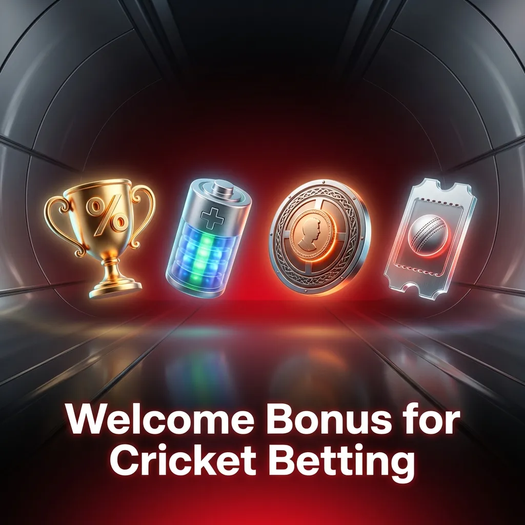 Cricket betting welcome bonus ad: 100% up to ₹40,000 first deposit; 5x accumulator wagering; 30 days; terms apply.