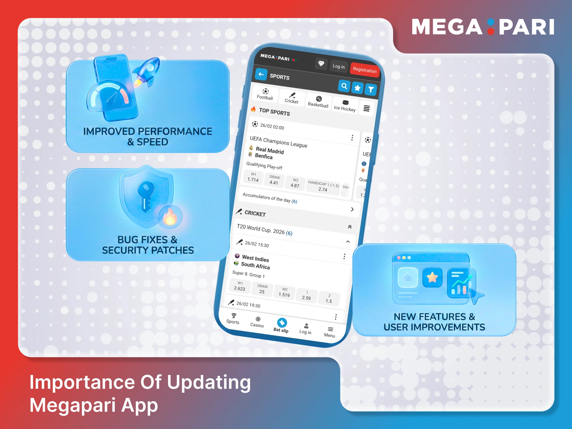 Understand the importance of updating the Megapari App regularly.
