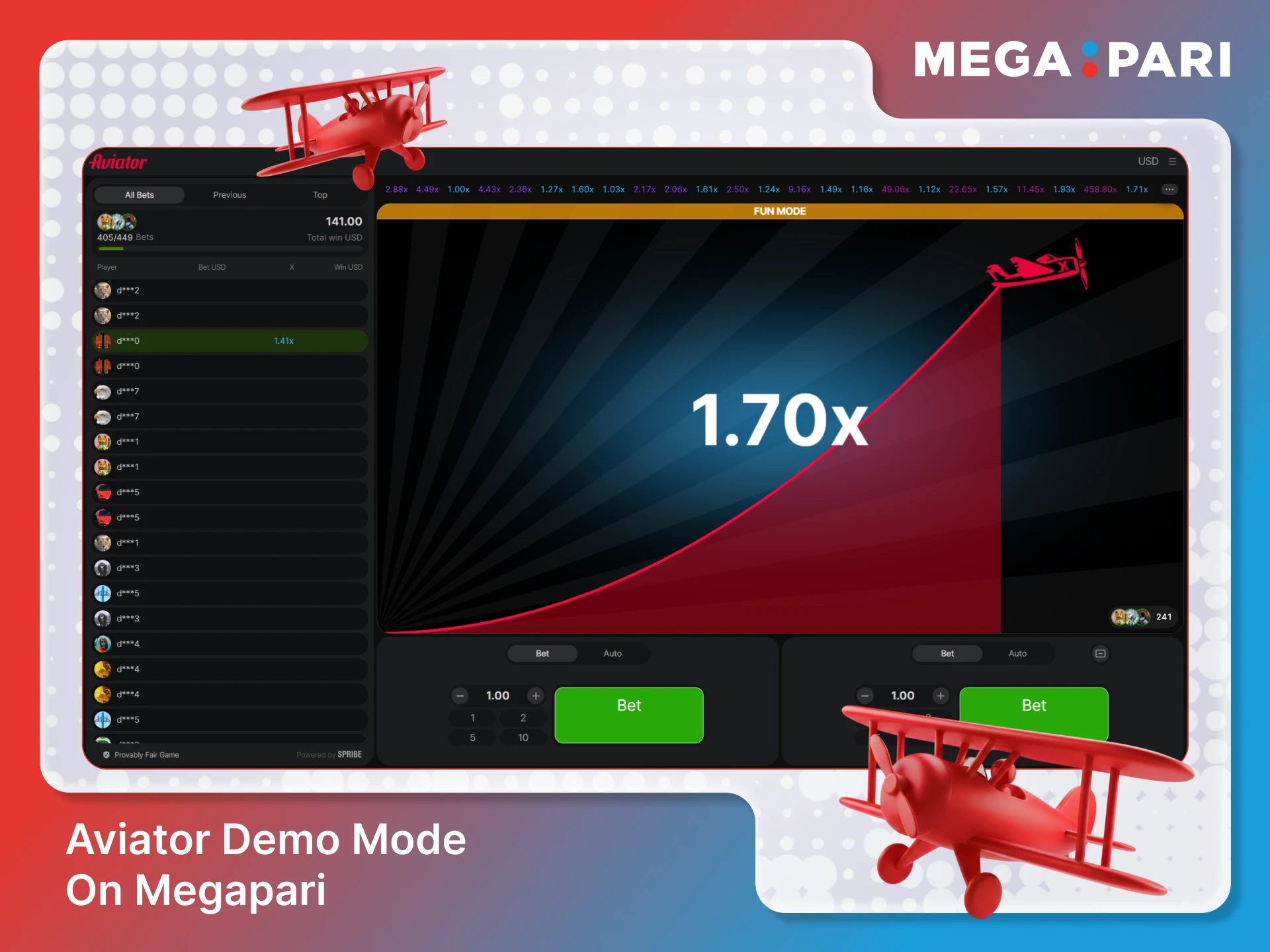 Try the Megapari Aviator demo mode to practice your flight.