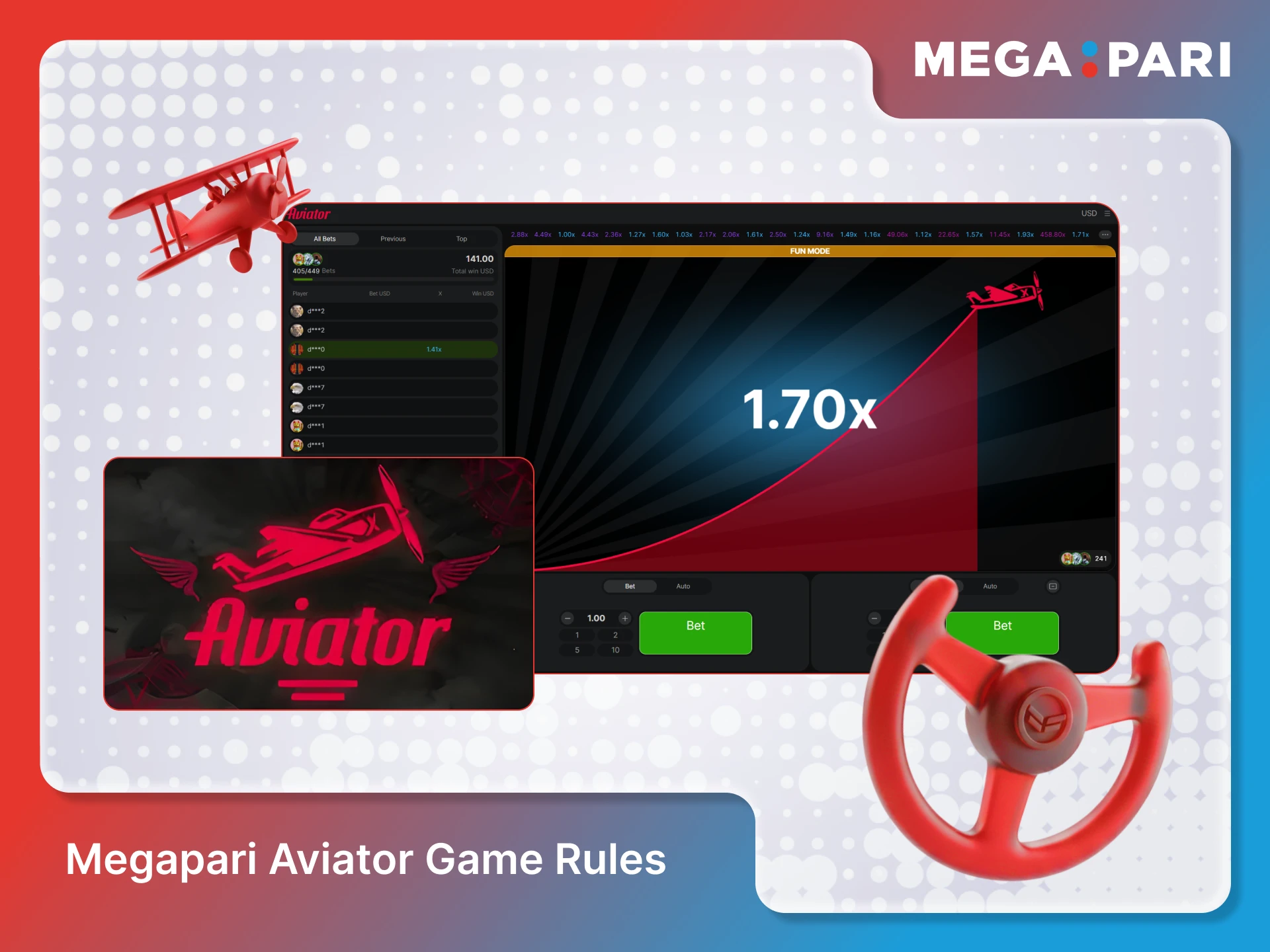 Learn the essential Megapari Aviator rules before you start betting.