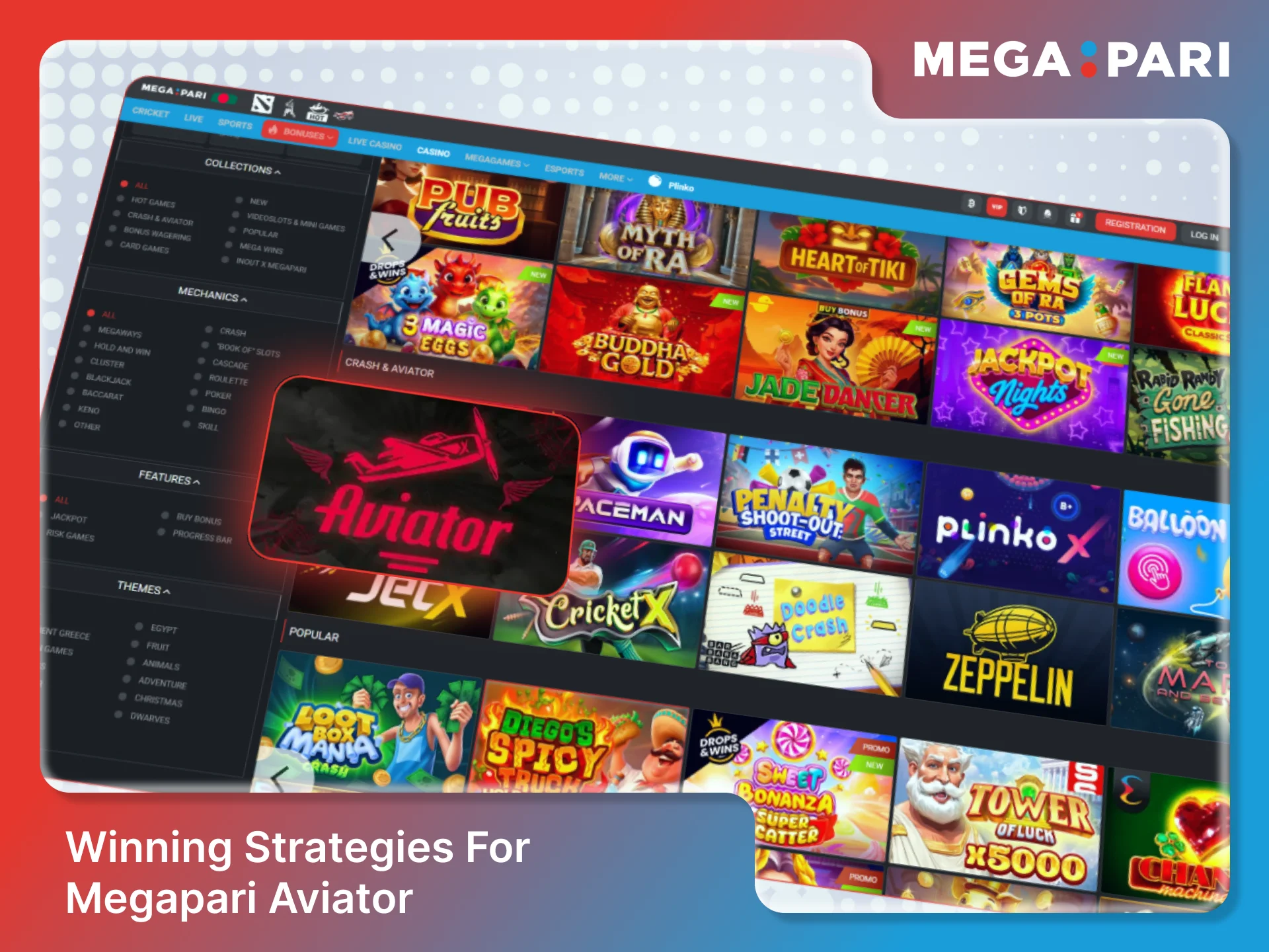 Master winning strategies for the Megapari Aviator game in Bangladesh.