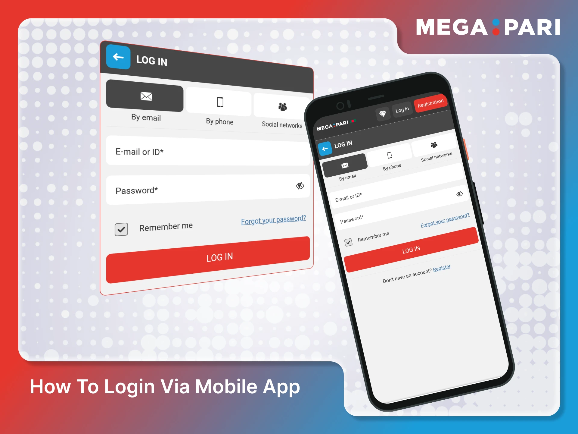 Access your profile through the Megapari App login for quick play.
