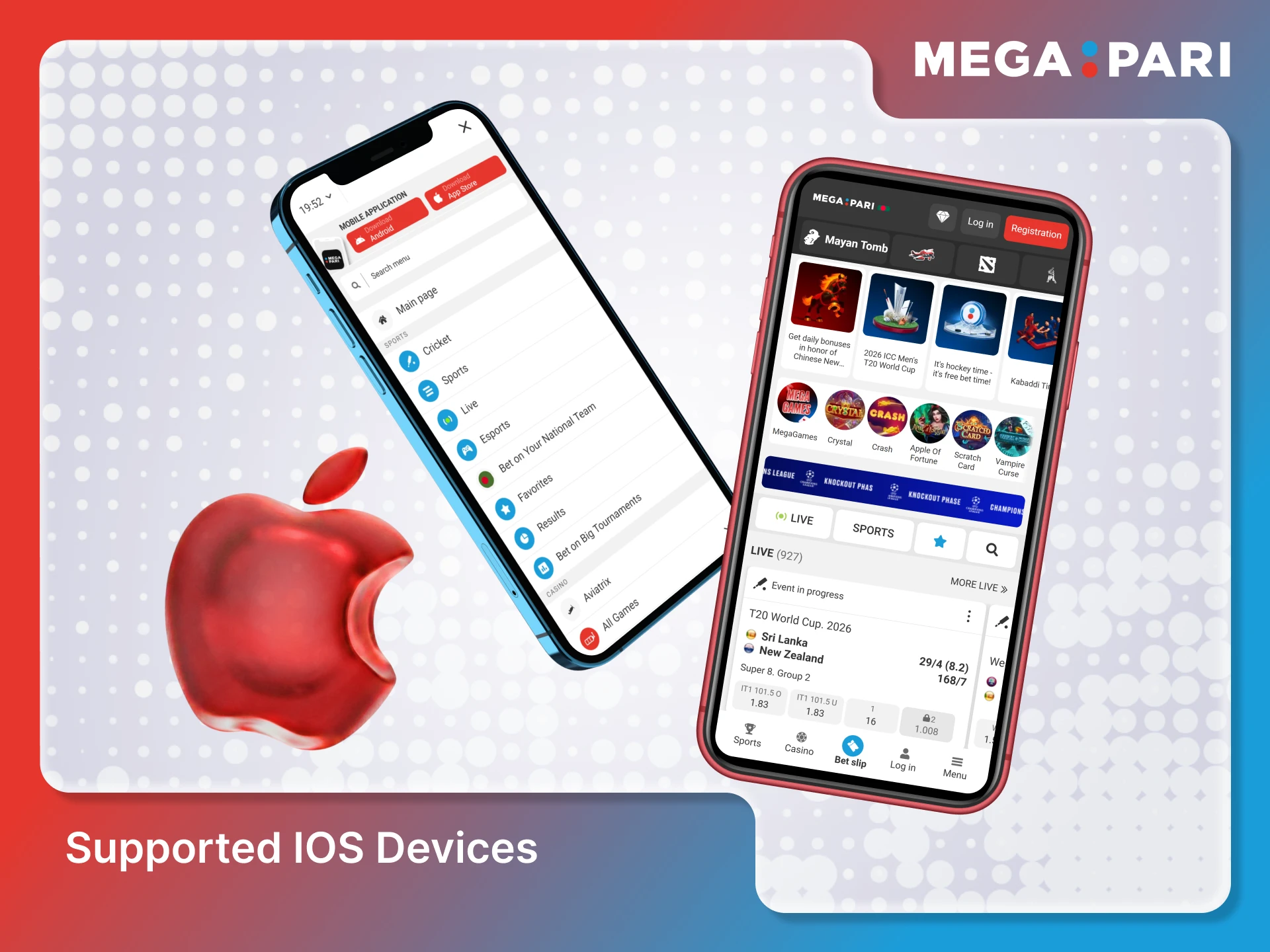 Check if your iOS device is compatible with the Megapari App.