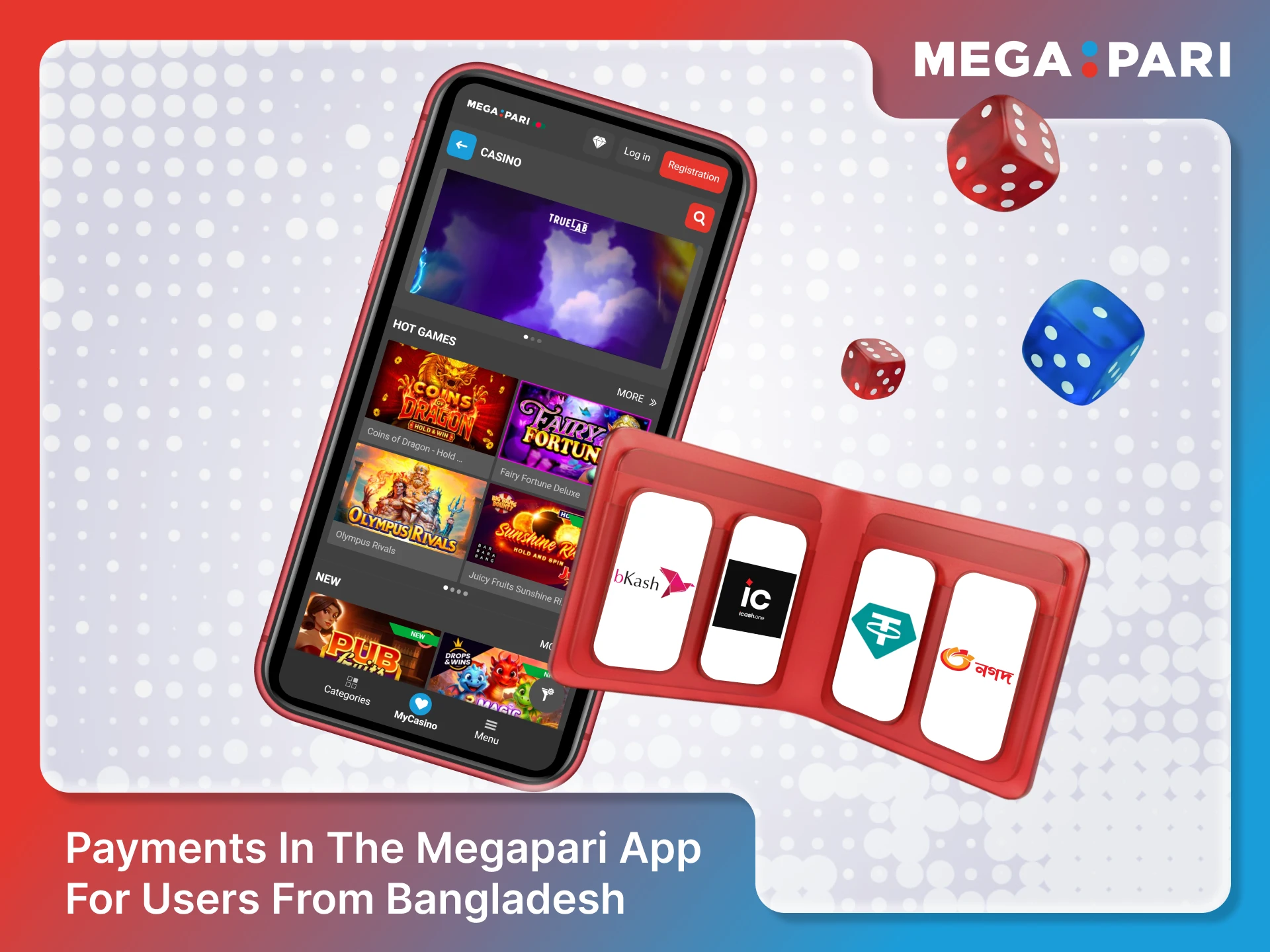 Use secure Bangladesh payment methods inside the Megapari App.