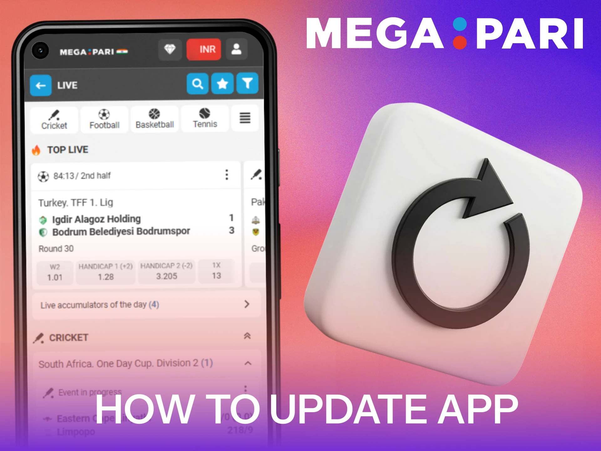 Learn how to update the MegaPari App to its newest version.