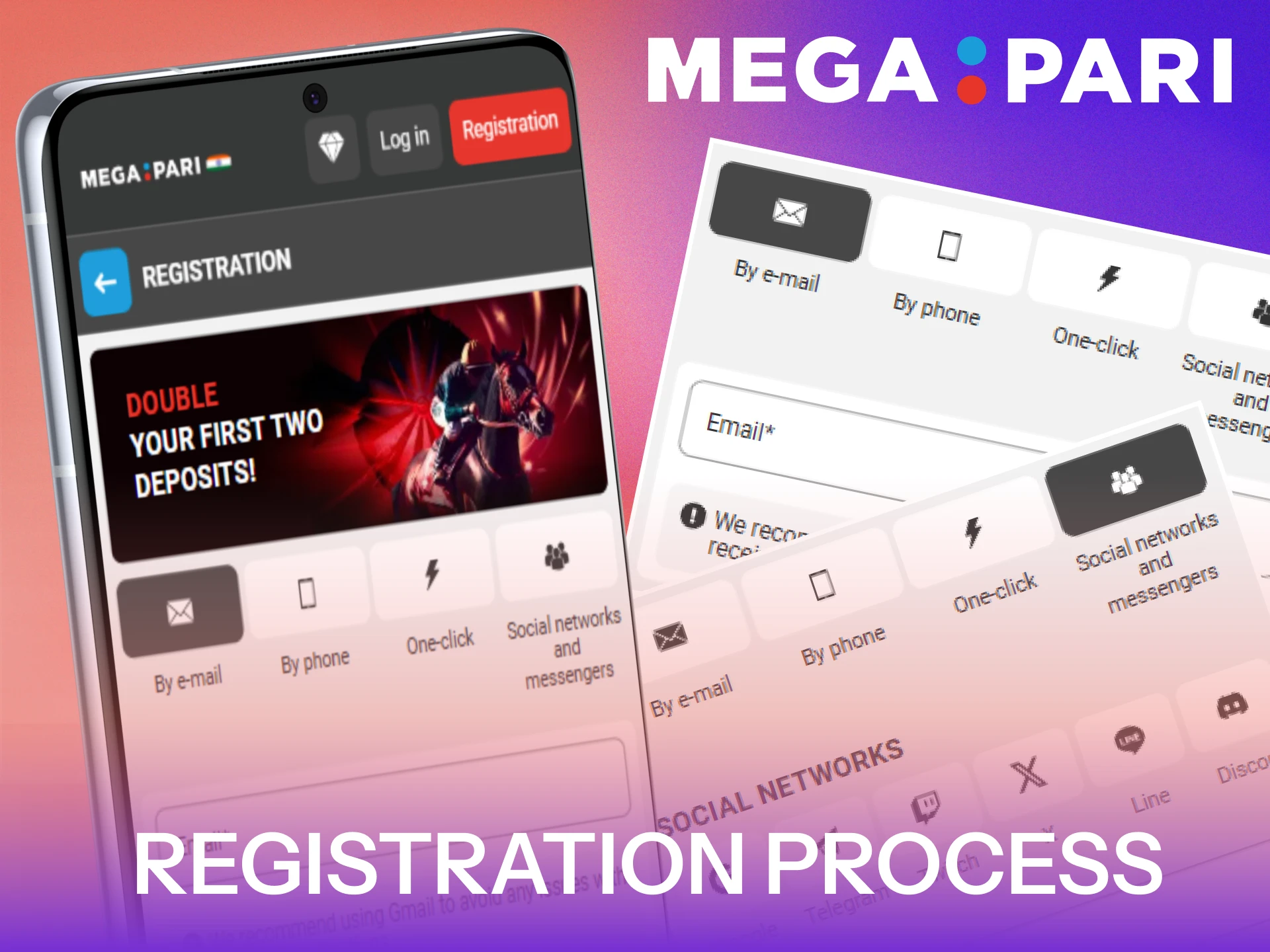 Complete the registration process through the official MegaPari App in India.