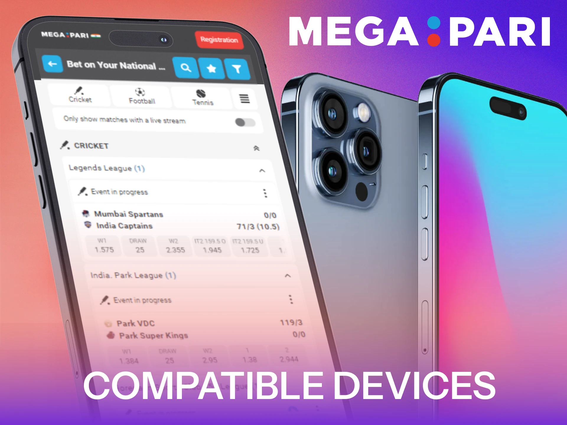 Ensure your iPhone is among compatible iOS devices for MegaPari App.