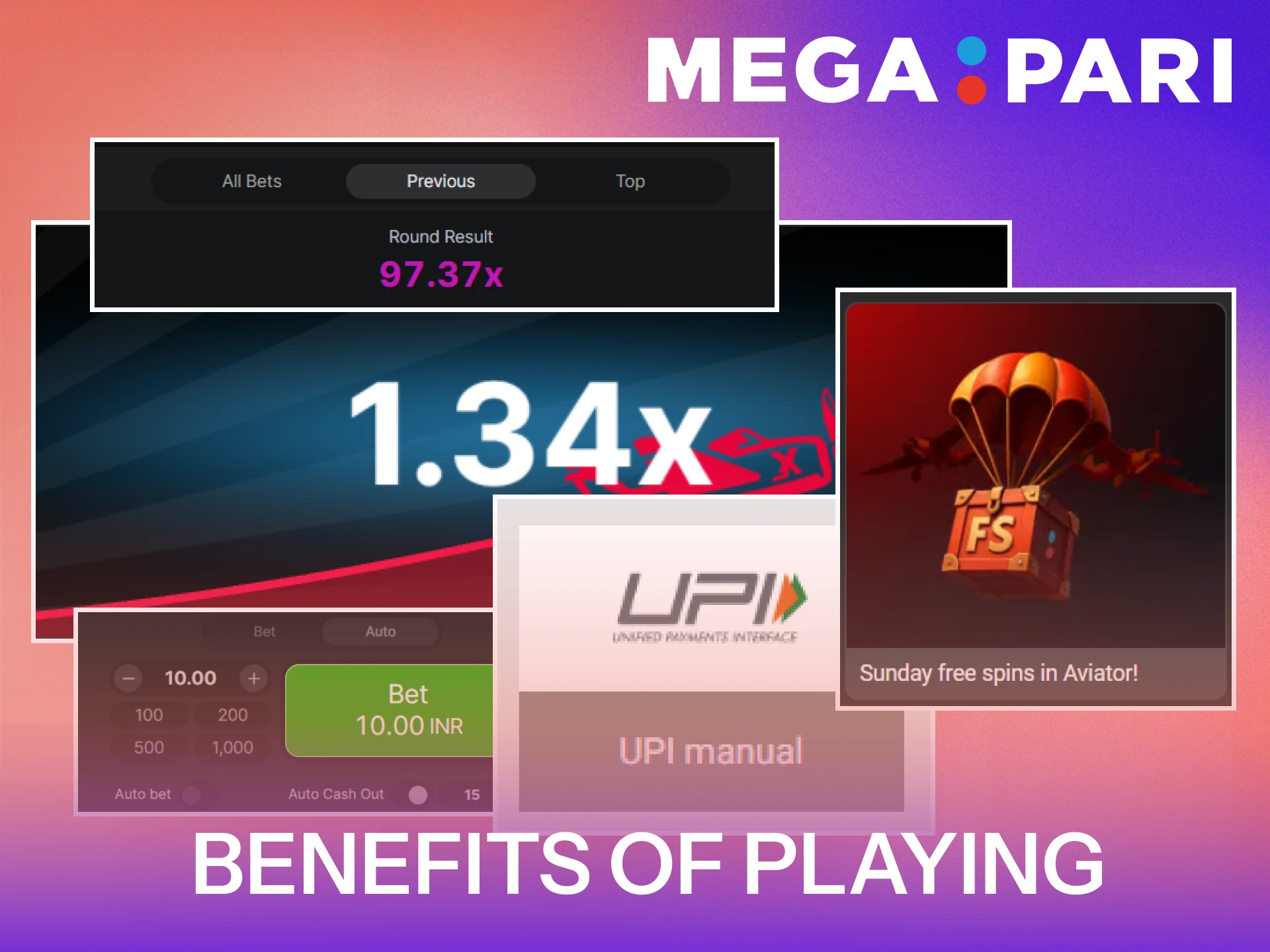 Explore various benefits of playing the MegaPari Aviator App.