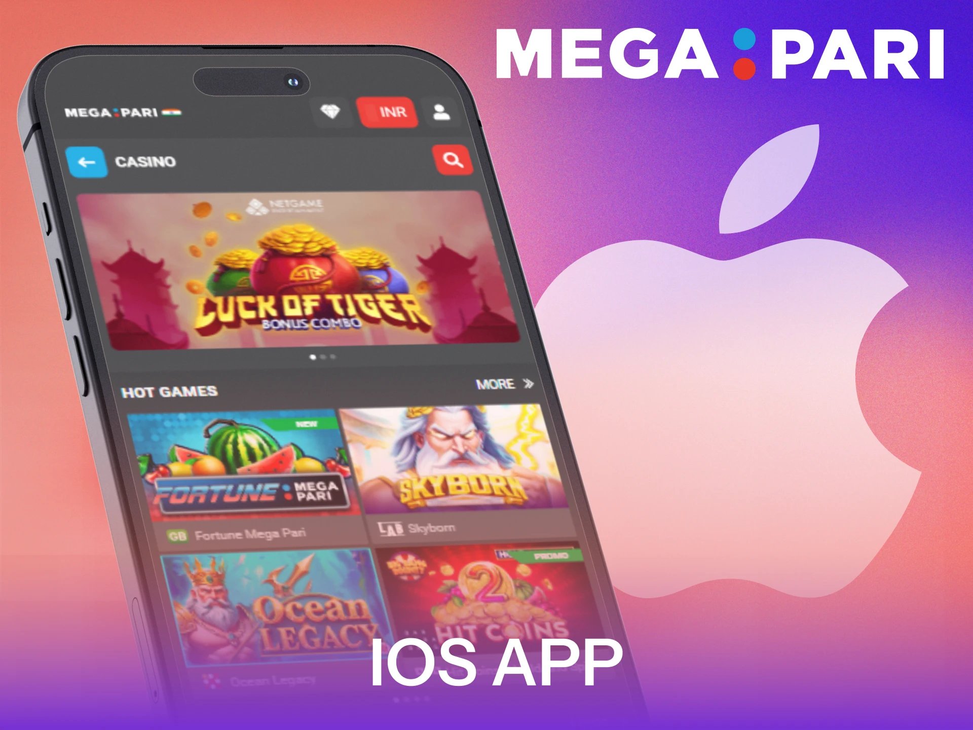 Install the MegaPari iOS app on your Apple device now.