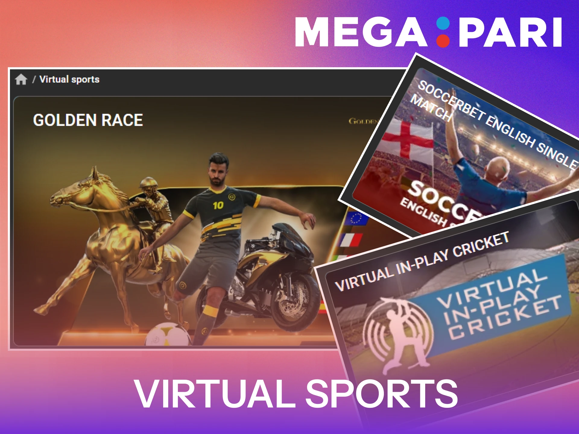 Try virtual sports betting for instant results at MegaPari.