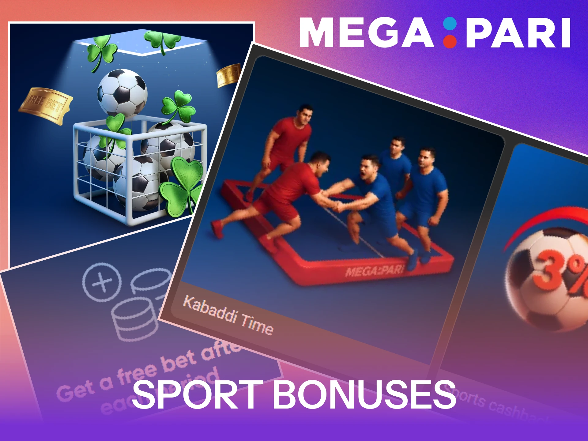 Unlock extra sport bonuses for betting within the MegaPari App.
