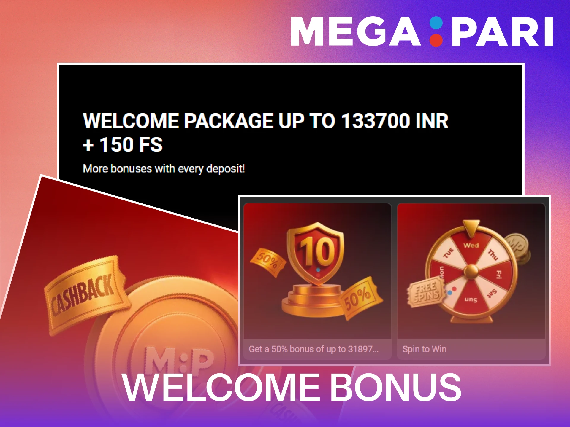 Claim your exclusive MegaPari Casino welcome bonus to start winning today.