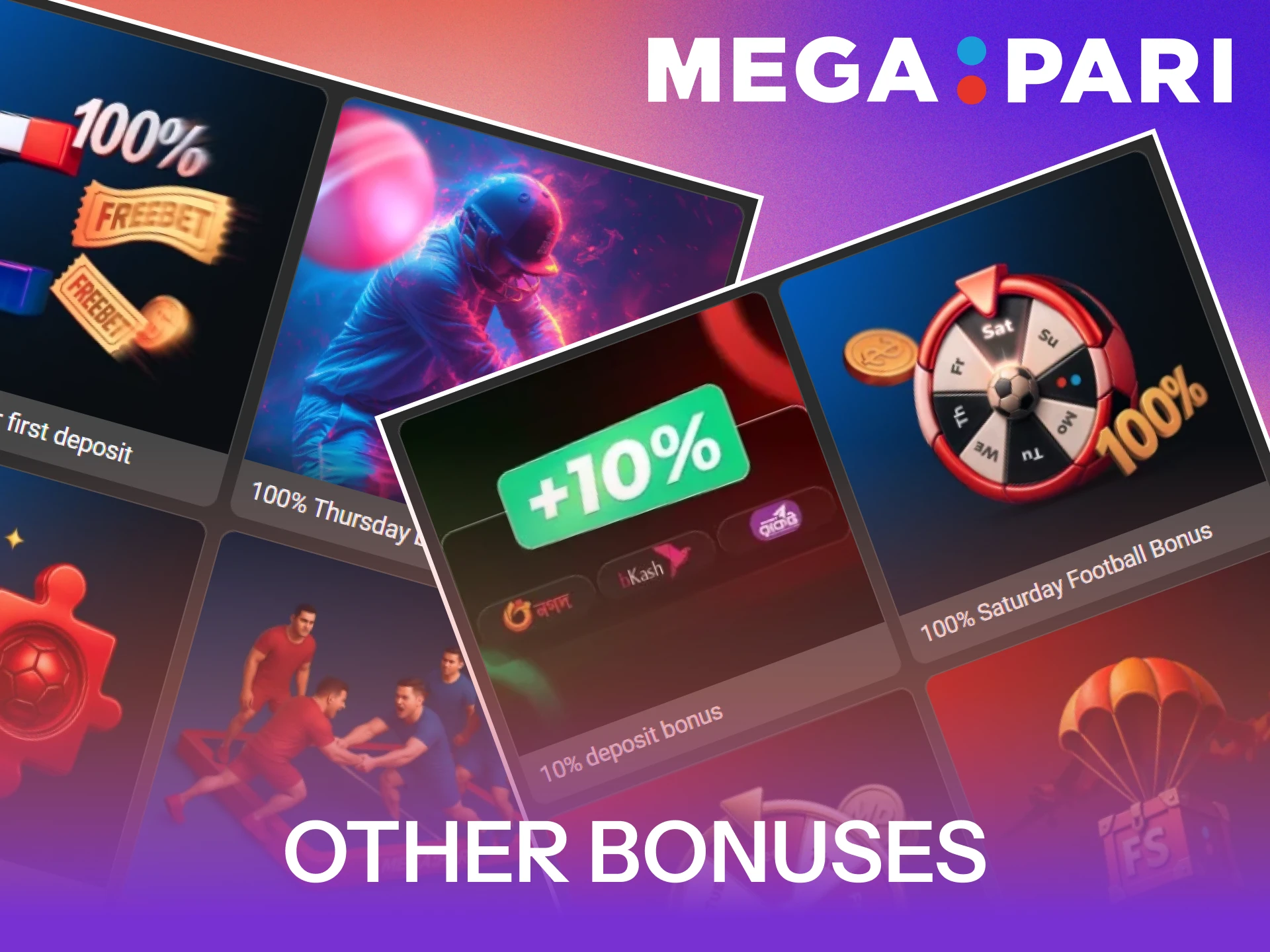 Explore other exciting MegaPari promo code bonuses for Indian players.