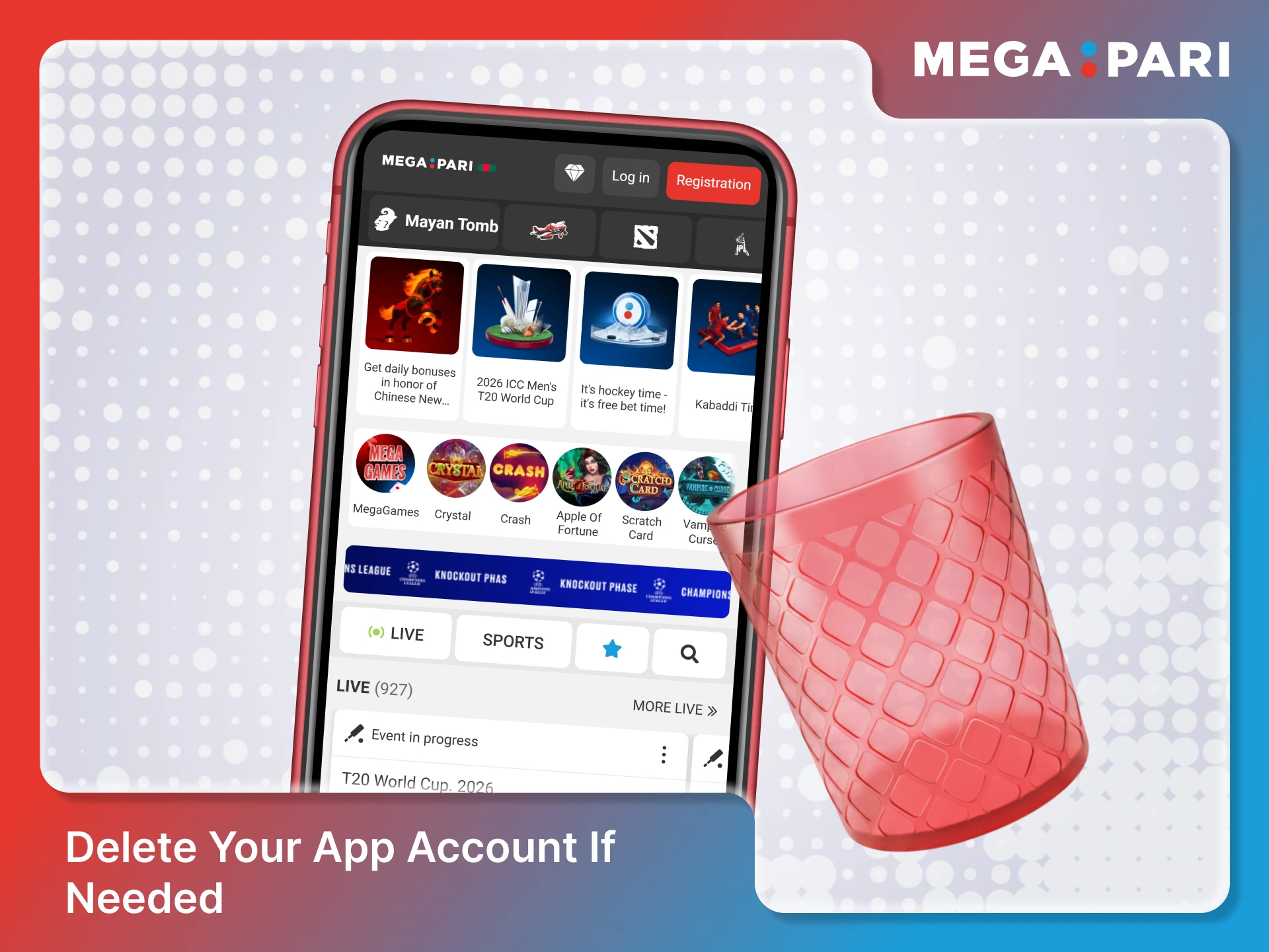 Follow the steps to delete your Megapari App Registration profile securely.